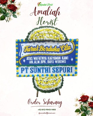 Papan Bunga Duka di Pasar Permiri